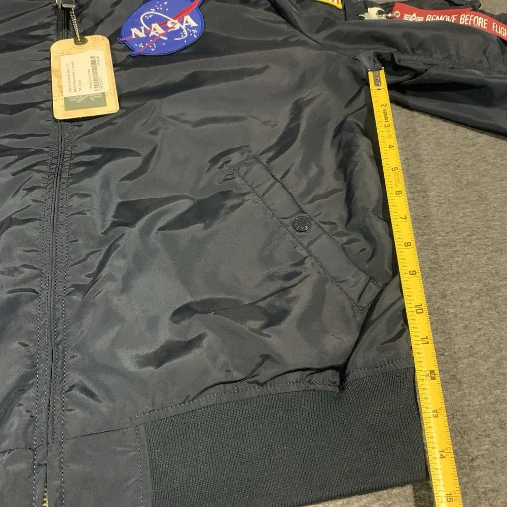 NEW Alpha Industries REVERSIBLE II MA-1 TT NASA Jacket Stars - Size XXL/2XL